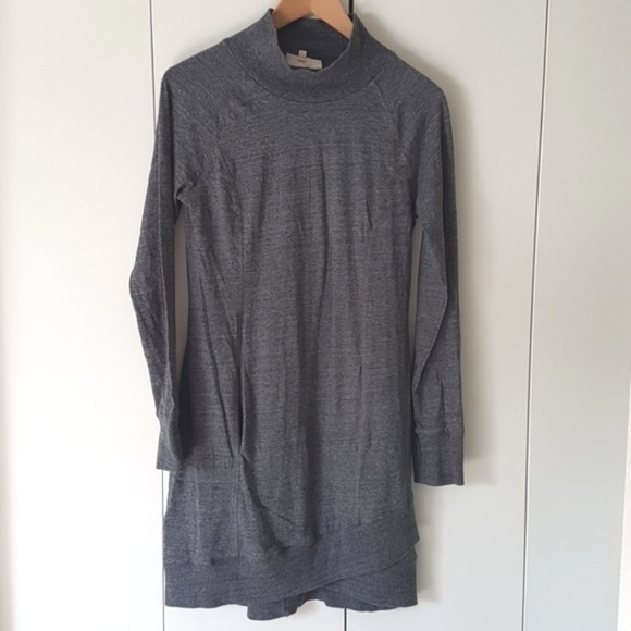 Synergy Organic Clothing | Aspen Dress | Tunic | Mock Neck | Small | Grey | EUC - Picture 2 of 8